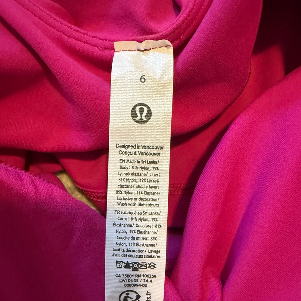 NWT- Lululemon Align Tank- Ripe Raspberry- Size 6 - Picture 3 of 4